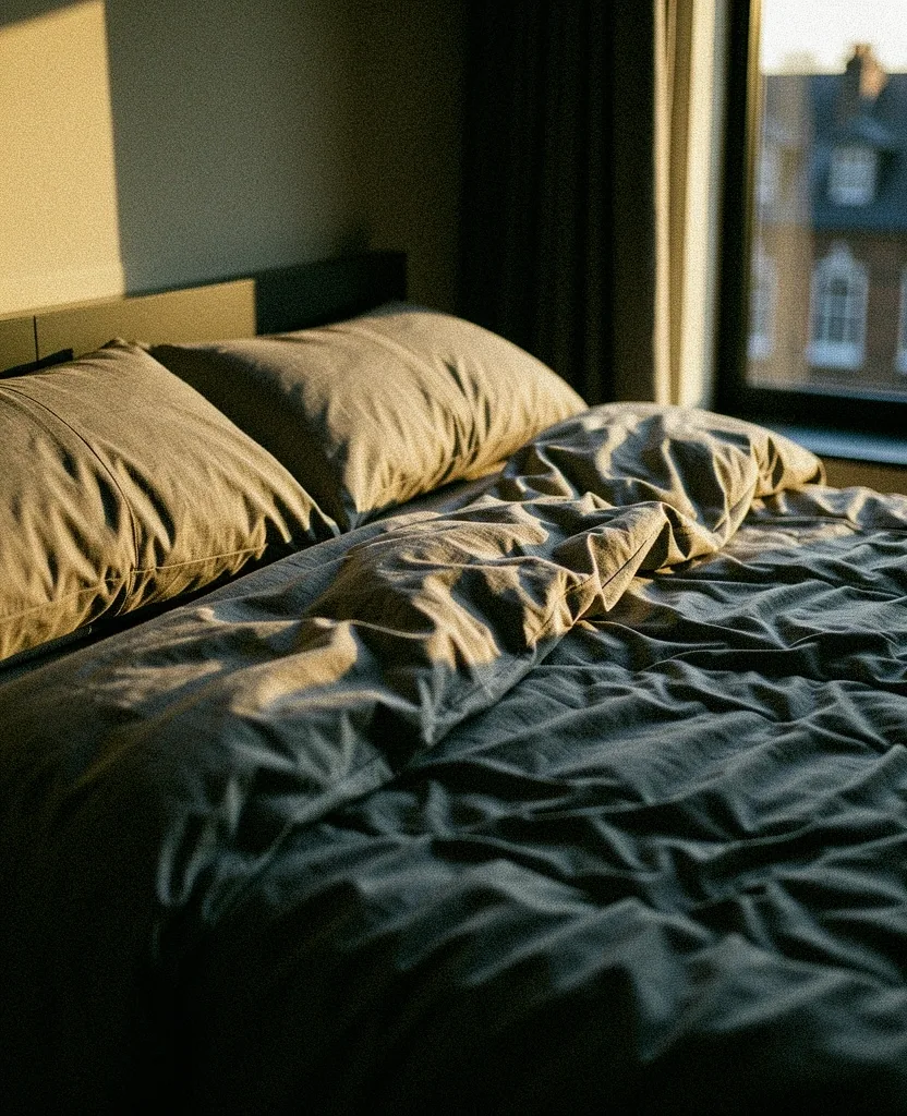 Morning light in a bedroom
